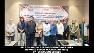 Pelatihan OSS RBA - LKPM Amaris Hotel Serpong Tangerang 27 - 28 November 2025