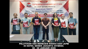 Pelatihan OSS RBA - LKPM HI Hotel Senen Jakarta 08 - 09 Januari 2026