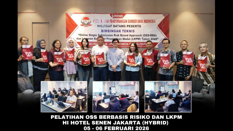 Pelatihan OSS RBA - LKPM HI Hotel Senen Jakarta 05 - 06 Februari 2026